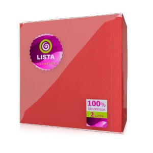 Липецк — Салфетки «Lista DELUXE» интенсив красные оптом.