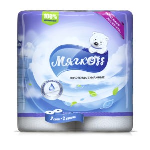Липецк — Бумажные полотенца  «Мягкоff» белые оптом.