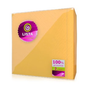 Липецк — Салфетки «Lista DELUXE» интенсив желтые оптом.