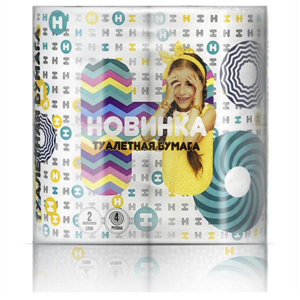 Липецк — Туалетная бумага  «Новинка» 4Р 2 слоя белая оптом.